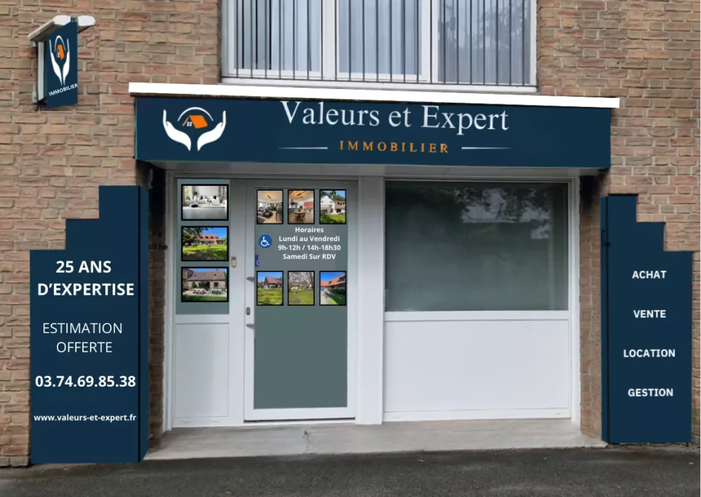 Façade de l'agence
