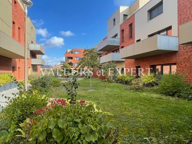 jardin arboré copropriété appartement Lille